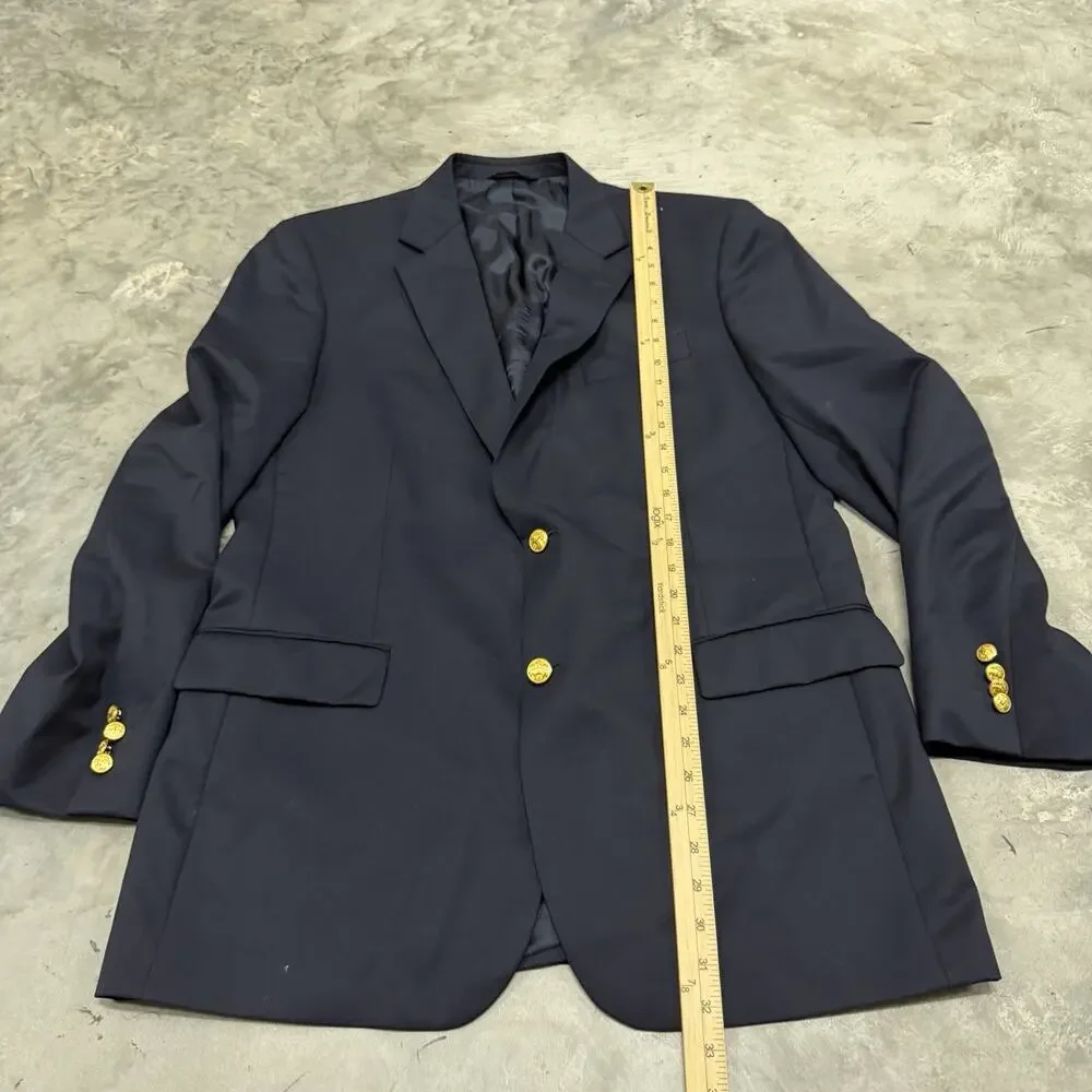 Brooks Brothers Madison Fit Navy Blazer Wool 43L